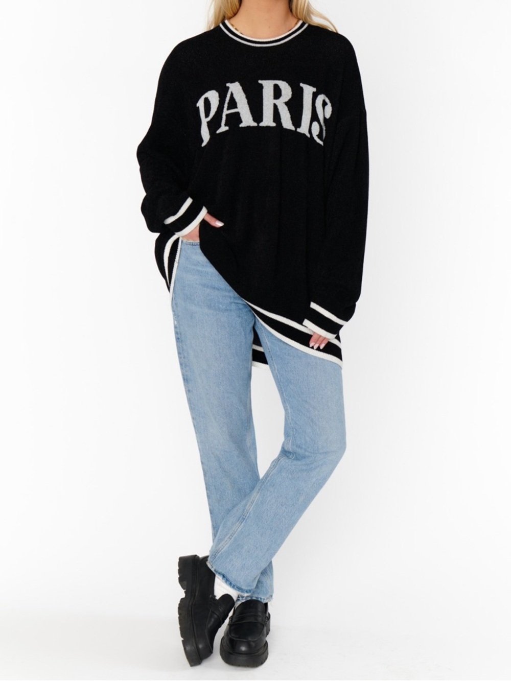 Show Me Your MuMu Paris Graphic Knit Adventure Sweater NWT - Picture 5 of 5